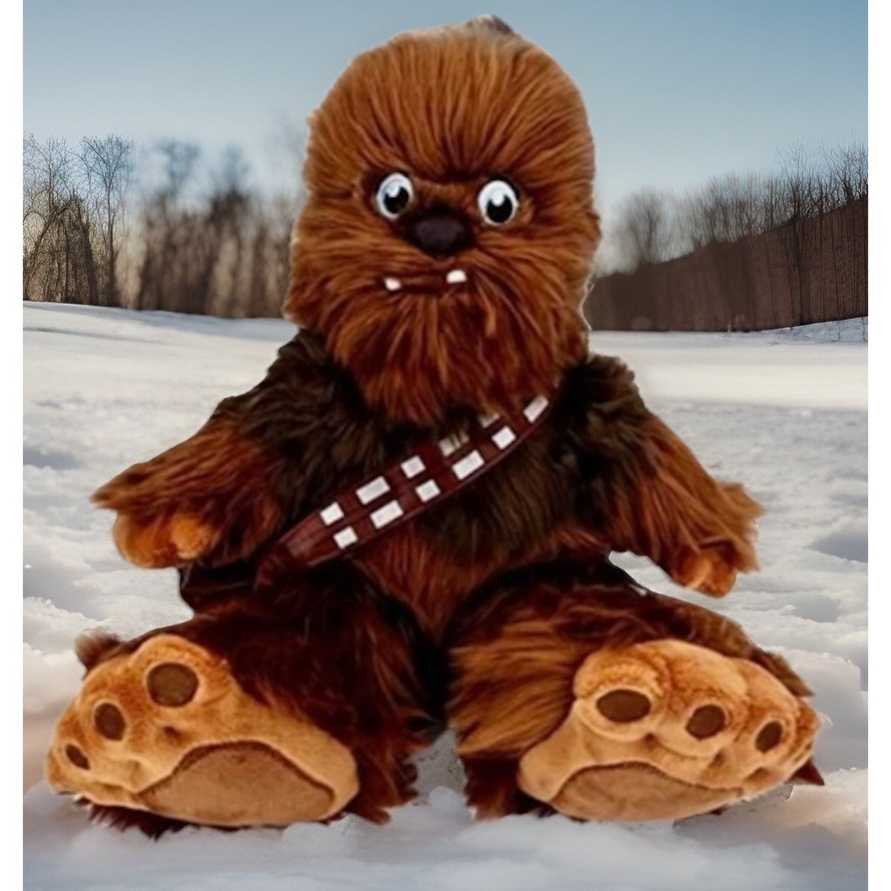 Disney Parks Star Wars Chewbacca Big Feet Plush Chewie‎ 18" Galaxy's Edge